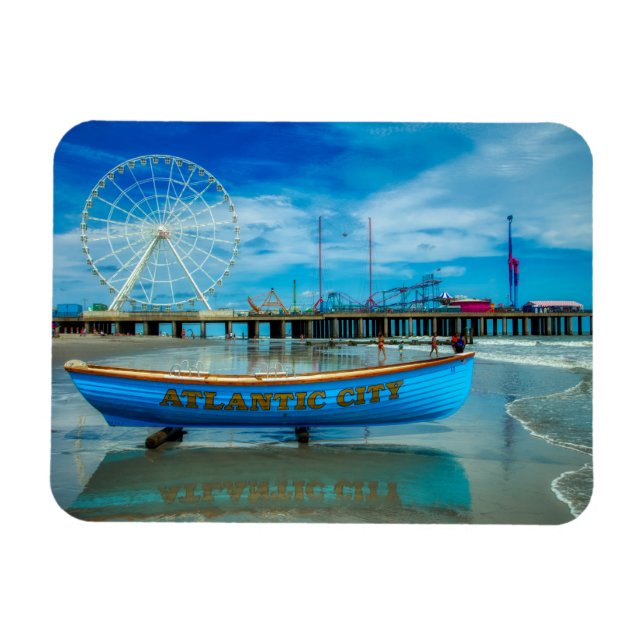Scenic Atlantic City Boardwalk Magnet (Horizontal)