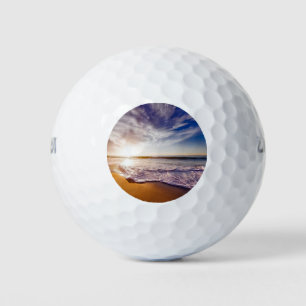 Scenic Beach Art Ocean Images Photography Cool Bea Golf Balls