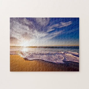 Scenic Beach Art Ocean Images Photography Cool Bea Jigsaw Puzzle