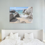 Scenic Beach at The Baths on Virgin Gorda, BVI Faux Canvas Print<br><div class="desc">The Baths is a famous and uniquely scenic beach area on the island of Virgin Gorda among the British Virgin Islands in the Caribbean. "The Baths" are situated about 1, 2 miles (2 km) south off the maintown Spanish Town at the southern tip of the island between Spring Bay and...</div>