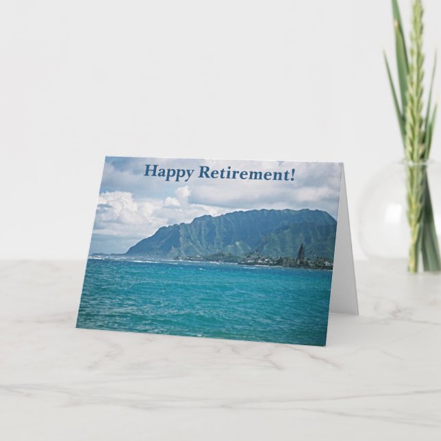 Scenic Beach Retirement Card (Front)