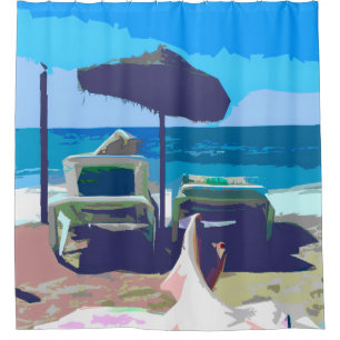 Scenic Beach Shower Curtain