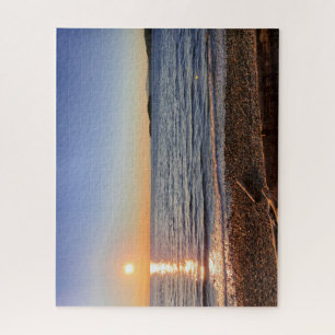 Scenic Beach Sunset Photo Jigsaw Puzzle
