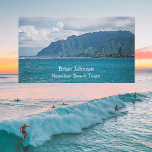 Scenic Beach Vacation Personalised Business Cards