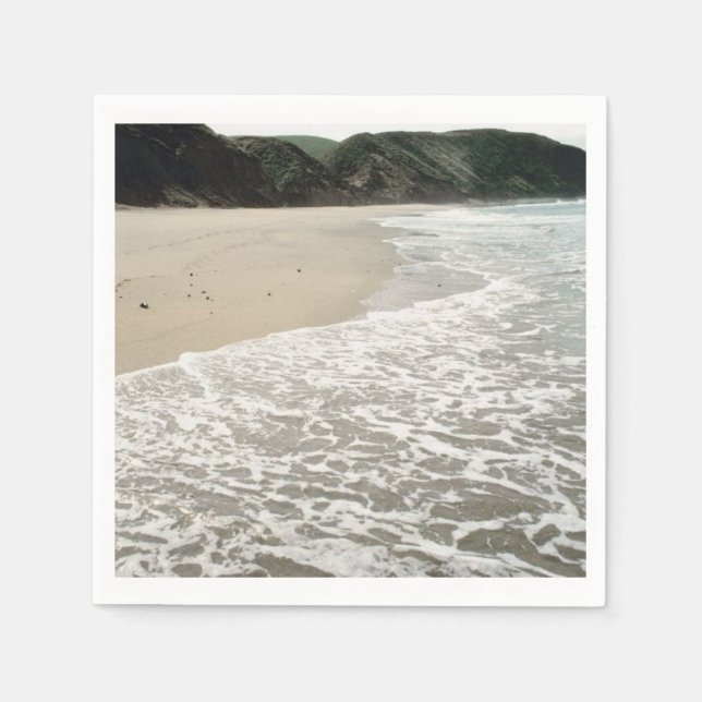 Scenic Beach Wedding Paper Napkins (Front)