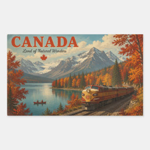 Scenic beauty of Canada Rectangular Sticker