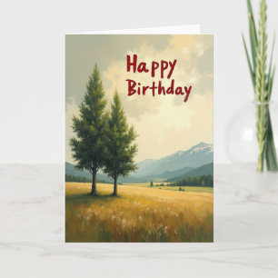 Scenic Birthday Wishes Card
