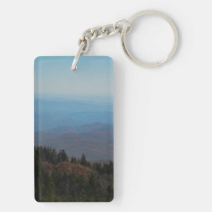 Scenic Blue Ridge Mountains Nature Photography Key Ring