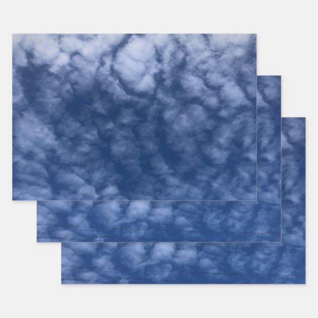 Scenic Blue Sky Wrapping Paper Flat Sheet Set (Set)