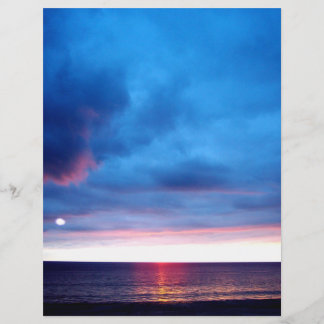 Scenic blue sunset