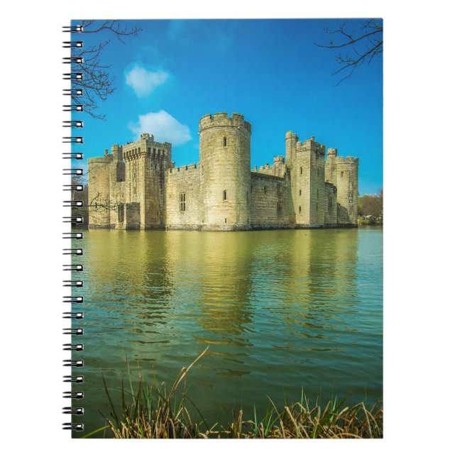 Scenic Bodiam Castle in East Sussex England Notebook (Front)