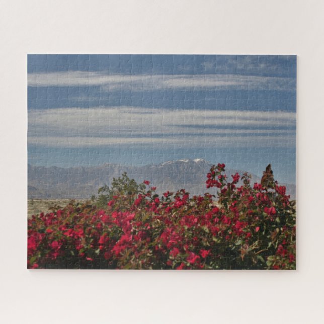 Scenic California Mountains Palm Springs Blue Jigsaw Puzzle (Horizontal)