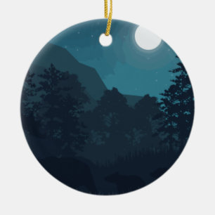 Scenic Ceramic Ornament