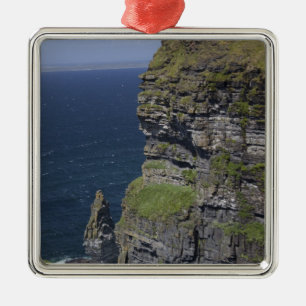 Scenic Cliffs of Moher and O'Brien's Tower Metal Ornament