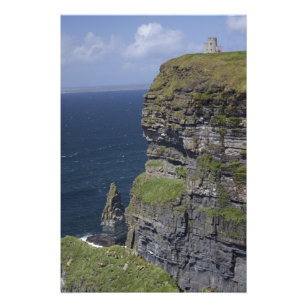 Scenic Cliffs of Moher and O'Brien's Tower Photo Print