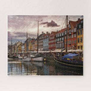 Scenic Copenhagen Port, Denmark Jigsaw Puzzle