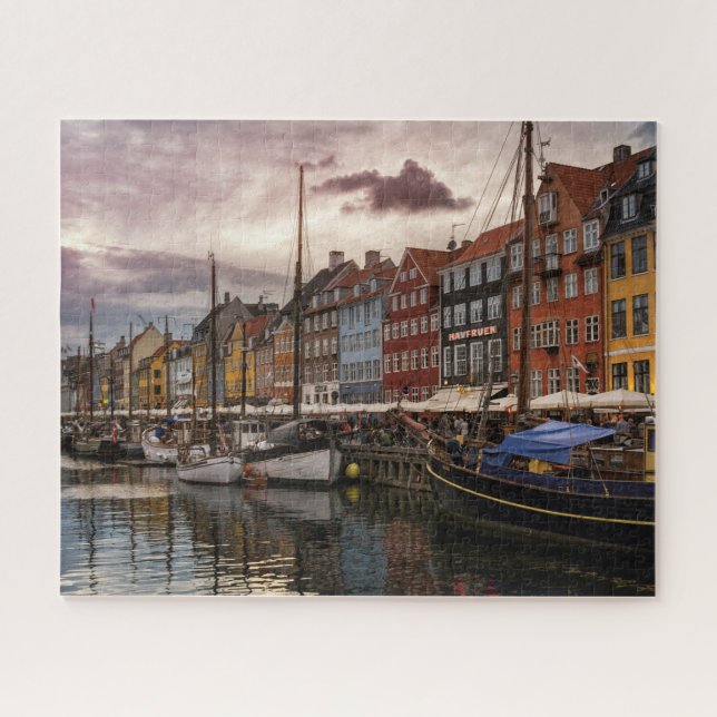 Scenic Copenhagen Port, Denmark Jigsaw Puzzle (Horizontal)