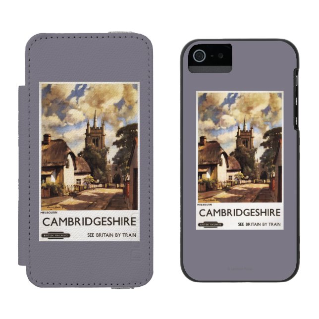 Scenic Country View British Railways Poster Incipio iPhone Wallet Case (Side by Side)