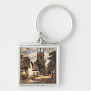 Scenic Country View British Railways Poster Key Ring