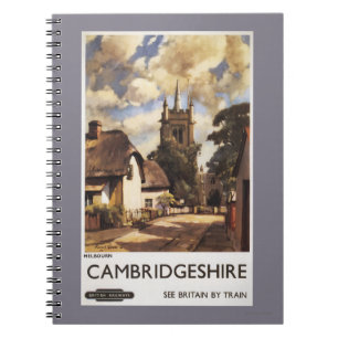 Scenic Country View British Railways Poster Notebook