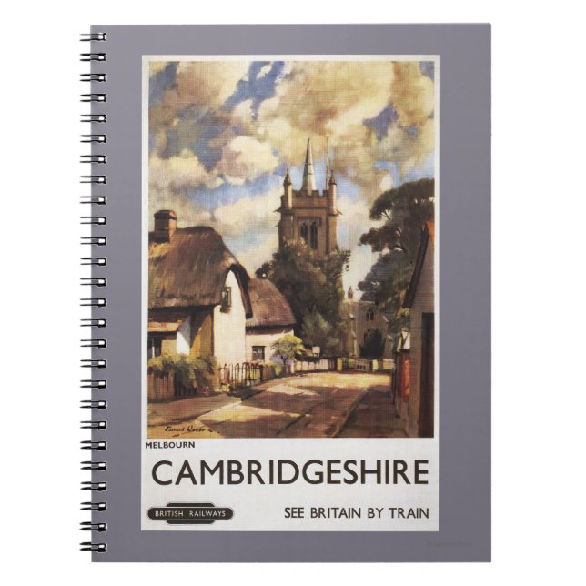Scenic Country View British Railways Poster Notebook (Front)