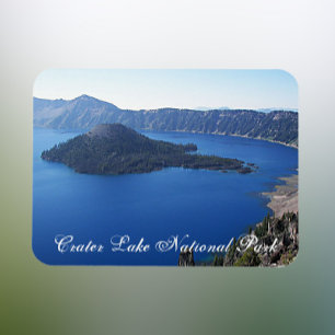 Scenic Crater Lake National Park Photo Magnet