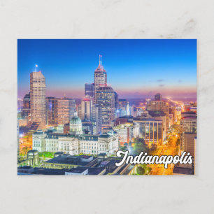 Scenic Downtown Indianapolis, Indiana, USA Postcard