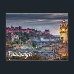 Scenic Edinburgh, Scotland, United Kingdom Postcard<br><div class="desc">This unique travel postcard features a photograph of the historic European city of Edinburgh,  Scotland. This postcard would be ideal for best of friends and family.</div>