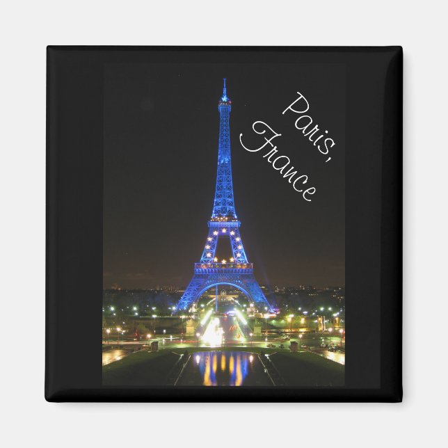 Scenic Eiffel Tower at Night Magnet (Front)