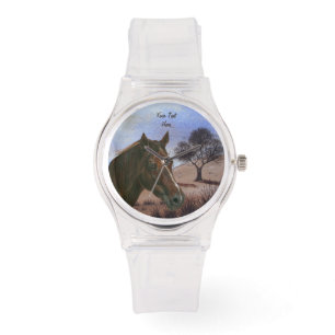 scenic equine portrait chestnut mare brown horse watch