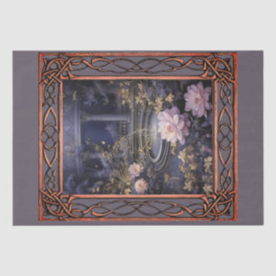 Scenic Fantasy Gothic Florals  Decoupage Tissue Paper