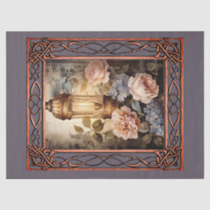 Scenic Fantasy Gothic Florals  Decoupage Tissue Paper