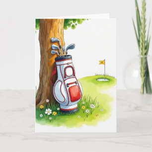 Scenic Fathers Day Golf Card