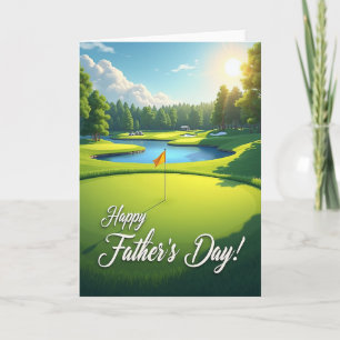 Scenic Fathers Day Putting Card