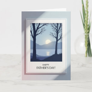 Scenic Fathers Day Reflection Card