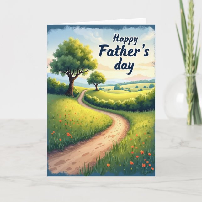 Scenic Fathers Day Trail Card (Front)