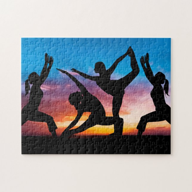 Scenic Fitness Theme Sunset Tropcail Jigsaw Puzzle (Horizontal)