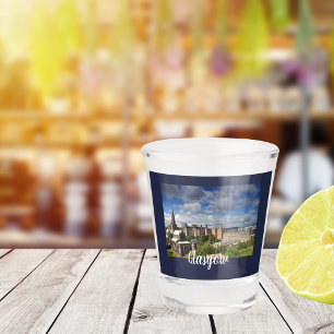 Scenic Glasgow City View Shot Glass