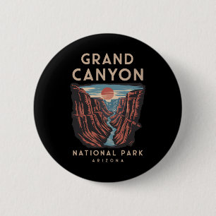 Scenic Grand Canyon National Park Arizona 6 Cm Round Badge