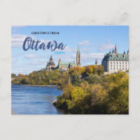 Scenic Greetings from Ottawa Canada Postcard