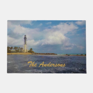 Scenic Hillsboro Inlet Light Personalised Doormat