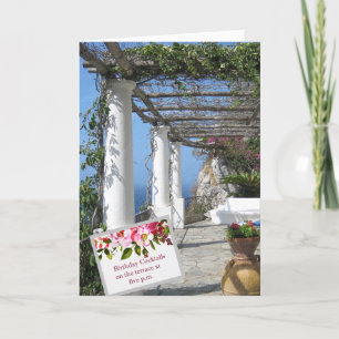 SCENIC ISLE OF CAPRI FOR BIRTHDAY CHEER  CARD