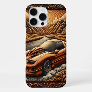 Scenic Journey with Muscle Car iPhone 16 Pro Max Case