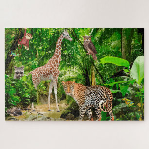 Scenic Jungle Animal Wildlife Jigsaw Puzzles