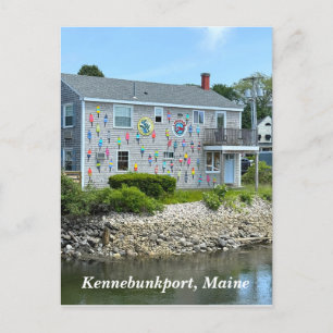 Scenic Kennebunkport Maine Holiday Postcard