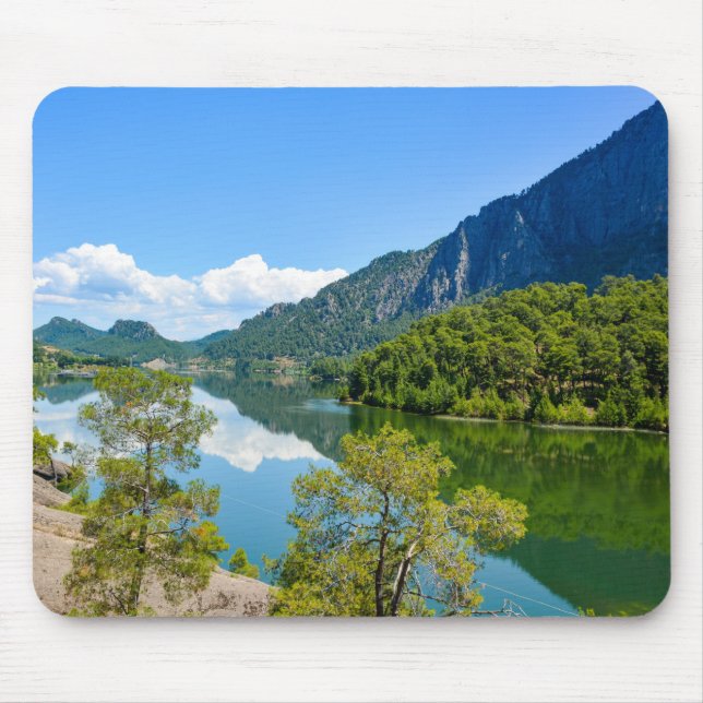 Scenic Lake Mountain Reflection Mouse Pad (Front)