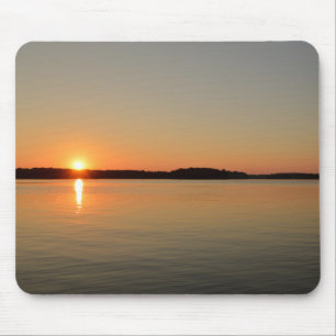 Scenic Lake Sunset Reflections Nature Photography Mouse Pad