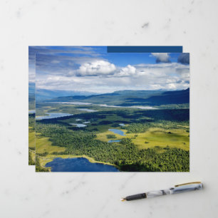 Scenic Lakes of Denali Scrapbook Paper
