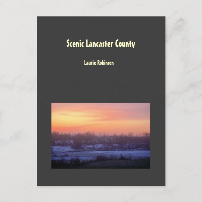 Scenic Lancaster County Postcard (Front)