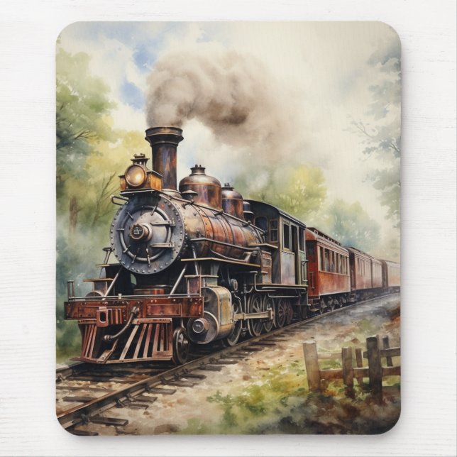 Scenic Landscape a Victorian Train Mouse Pad (Front)